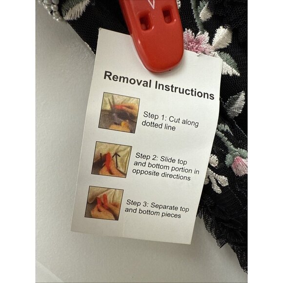 New Mac Duggal Size 4 Black Floral Embroidered Ruffle One Shoulder Lace Up Gown - Picture 9 of 11